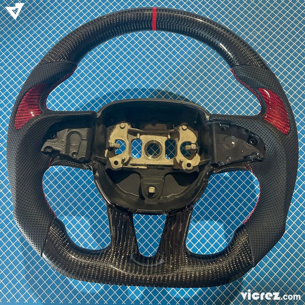 Vicrez Custom OEM Carbon Fiber Steering Wheel vz101785 | Dodge Charger 2015-2023